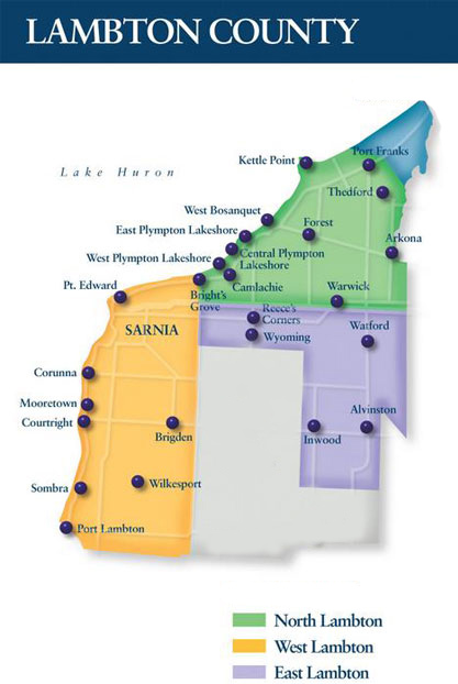 Lambton County Map
